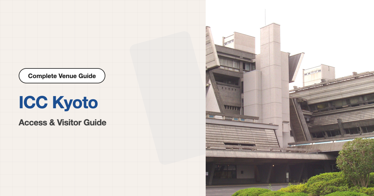 Kyoto International Conference Center (ICC Kyoto) | Access & Visitor Guide